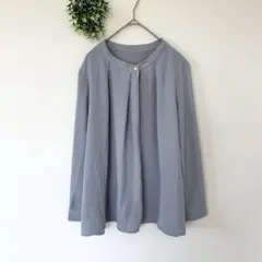 ロペピクニック［M］大人ナチュラル◎くすみカラー◎メタルボタン◎タックブラウスのサムネイル