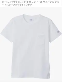 チャンピオン　ポケットTシャツ　ホワイト　レディース　L
