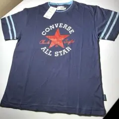 (未使用）CONVERSE (コンバース)キッズ Tシャツ ネイビー 150cmのサムネイル