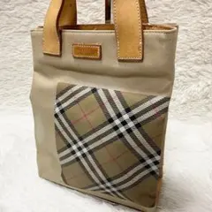 Burberry Blue Label チェック柄　ポケット　ハンドバッグ