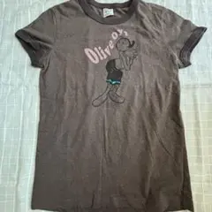 ユニクロ Olive Oyl キャラクター 半袖Tシャツ ブラウン M