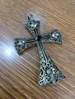 ゆ*り様 クロス型ロザリオメンズネックレス