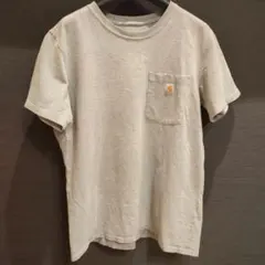 Carhartt カーハート ポケットTシャツ Lサイズ グレー ポケT 古着