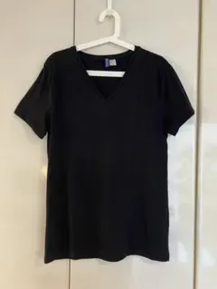 H&M Vネック　ブラック Tシャツ M