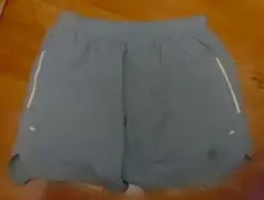 アシックス軽量ランニングショーツ（ライトブルー）