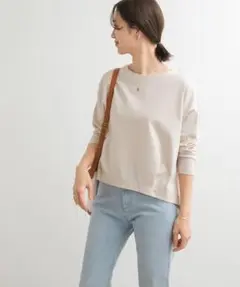 アーバンリサーチドアーズ　コットンバックタック7分袖プルオーバー