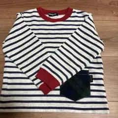 klädkåp ストライプ 長袖カットソー 100