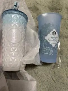 スターバックス リボン ストロータンブラー リユーザブルカップ ブルー　2点