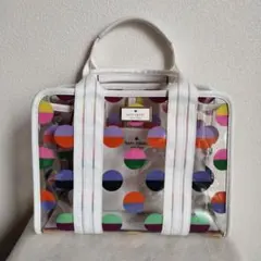 Kate Spade ドット柄　スケルトン ハンドバッグ ポーチ付き♪