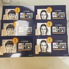 キングダム　サッポロコラボ限定ステッカー　2種李信嬴政　6枚セット