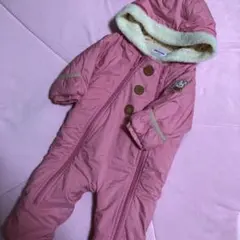 値下げ♪《70》ミキハウス　ジャンプスーツ カバーオール　中綿　ピンク