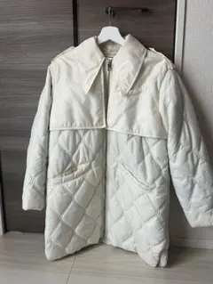 GANNI アイボリー キルティングジャケット