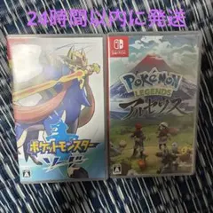 ポケモンソフトソード、アルセウスケース付き　読み込み確認済み　24時間以内に発送