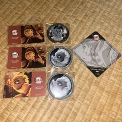 鬼滅の刃 コースター 缶バッジ 嘴平伊之助 悲鳴嶼行冥 不死川玄弥