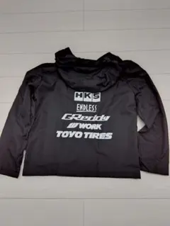 HKS他 ロゴ入りパーカーブルゾン L
