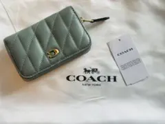 COACH スモール ジップ アラウンド カード ケース・ピロー キルティング