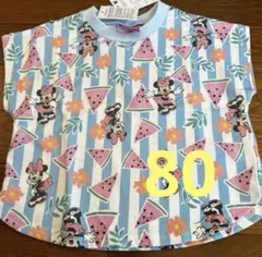 ディズニー　ミニーマウス 半袖Tシャツ 80cm