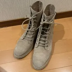 グレー スエード 厚底ブーツ！コールハン