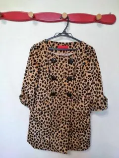 おしゃれレオパード柄コート