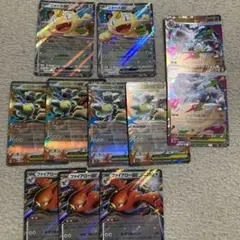 ポケモンカード　RR ニャース　メガガルーラ　ファイアロー　メガリザードンx