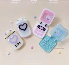 シリコンモールド　携帯型　開閉できる　ガラケー型　レジン　シャカシャカ　四角い