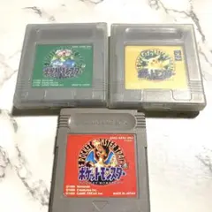 ⬛︎任天堂 ポケットモンスター ゲームボーイ ソフト 3本セット