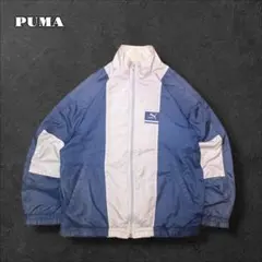 PUMAプーマ 80sナイロンジャケットヴィンテージ スポーツフェード刺繍古着
