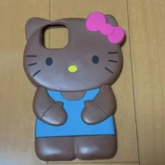 日焼けキティ シリコンケース iPhone15 plus