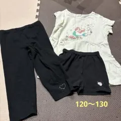 女の子　120 Tシャツ　レギンス　まとめ売り　アリエル　半袖