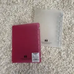 エトランジェ MINI 6HOLES BINDER ピンク クリア 2冊セットのサムネイル