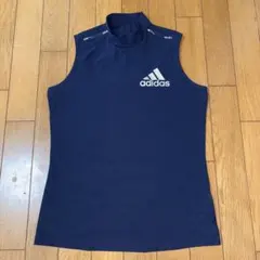 美品アディダス　モックネック　ノースリーブゴルフシャツSレディースゴルフウェア