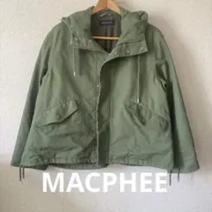 MACPHEE マカフィー コットンダブルフェイスフーデッドブルゾン　36