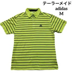 ☘️美品　テーラーメイド　adidas　半袖ポロシャツ　クライマクール黄緑M＊QH