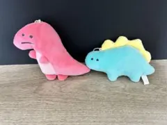 ティラノサウルス ステゴサウルス マスコット　つぶらな瞳の恐竜園 ぬいぐるみ