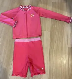 familiar 可愛い　ラッシュガード 100cm ピンク　パンツ付き　セット