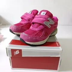 new balance KV990PEP ピンク スニーカー 18cm