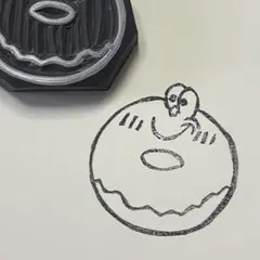 消しゴムはんこ　ドーナツ