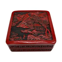 ⭐️505-堆朱　小物入れ　重箱のサムネイル