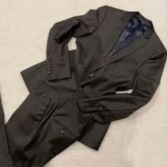 【美品】ザラ　タキシード　セットアップ　ダークブラウン　結婚式　フォーマル