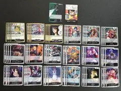 ワンピースカードゲーム　神の島の冒険　レア以下 黒デッキ　パーツセット