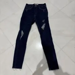 WEGO ダークブルー スキニージーンズ S