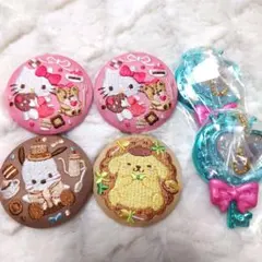サンリオ ビスケット 刺繍缶バッジ きらっとマジカルチャーム 6点セット