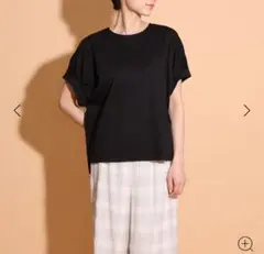 I.T.’S.international スムースコットンタックスリーブ　黒