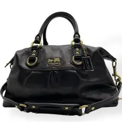 極美品　COACH コーチ　2way ハンドバッグ　ショルダーバッグ　ブラック
