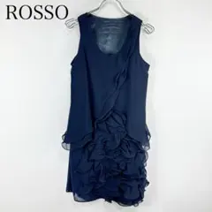 アーバンリサーチロッソ　Mサイズ　ノースリーブフロントフリルドレス　ワンピース