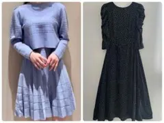 スナイデル　セットアップ　水色トップス　スカート