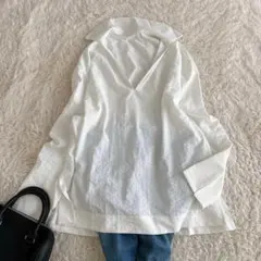 北欧暮らしの道具店 fog linen work リネン100% 半袖ブラウス - メルカリ