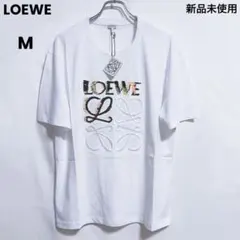 LOEWE ロエベ アナグラム ロゴ刺繍　Tシャツ ホワイト　Mサイズのサムネイル
