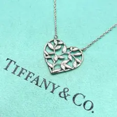 ティファニー　オリーブ　リーフ　ハート　ネックレス　シルバー　925