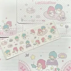 サンリオ　キキララ　リトルツインスターズ　2004年　レターセット